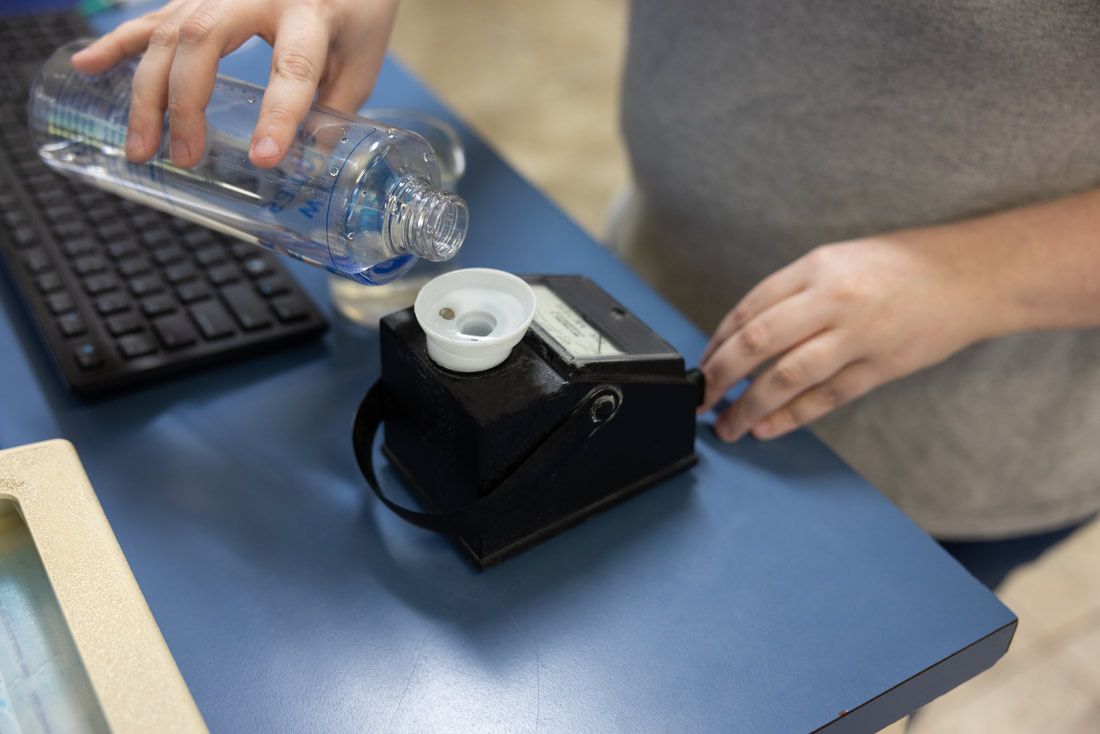 BioGuard computerized water analysis station in the store